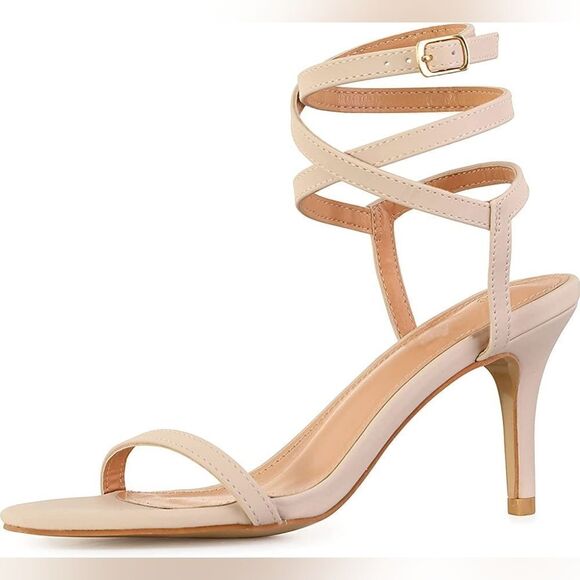(27-1354) 🔥3/$20🔥   Mysoft Women's Wrap Heeled Sandals Strappy Open Toe … - Picture 3 of 11